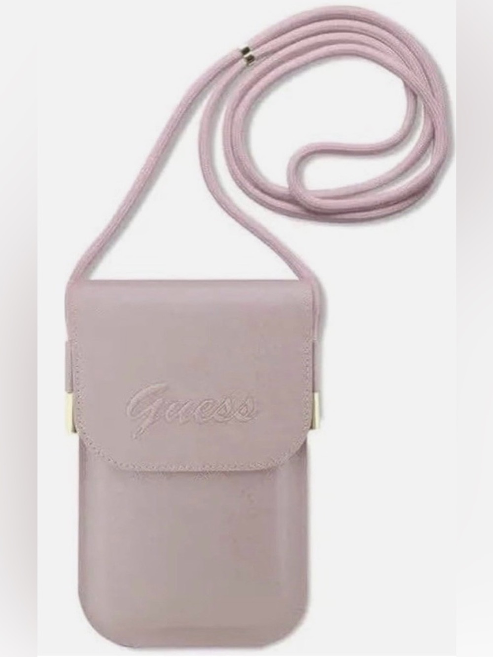 Guess Dusty Pink Crossbody Phone Pouch